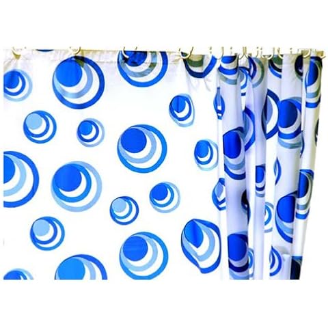 Cortina de Ducha HAB & GUT con círculos azules Cover