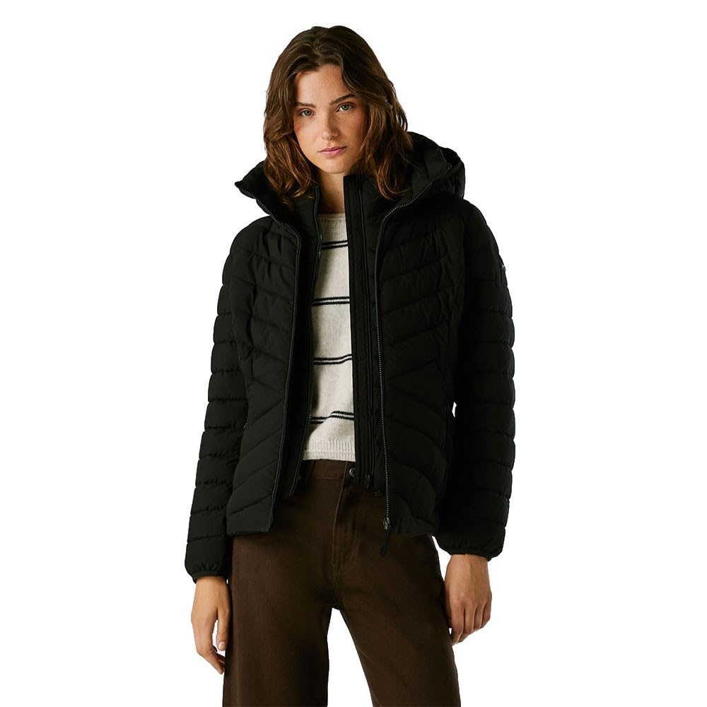 Pepe Jeans Women's SANN Short Jacket, Black (Black), M