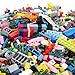 Liberty Imports 1000 PCS Bucket of Mini Building Bricks Playset with Base Plates, 16 Color Classic and Pastel Mix Blocks Set in Carrying Case, Tight Fit and Compatible with All Major Brands