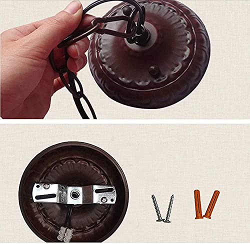 Vitrail pour salle à manger lustre 30 cm anti-éblouissement pour suspension table - 6