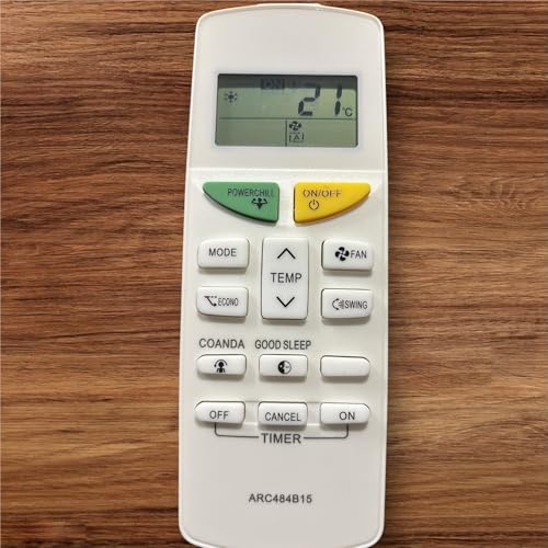 Image of Air Conditioner Remote Compatible with /Replacement for Dalkin Ac Remote | Model -ARC484B15 | Match with Your Existing Remote Before Placing The Order | Exactly Same Will Only Work