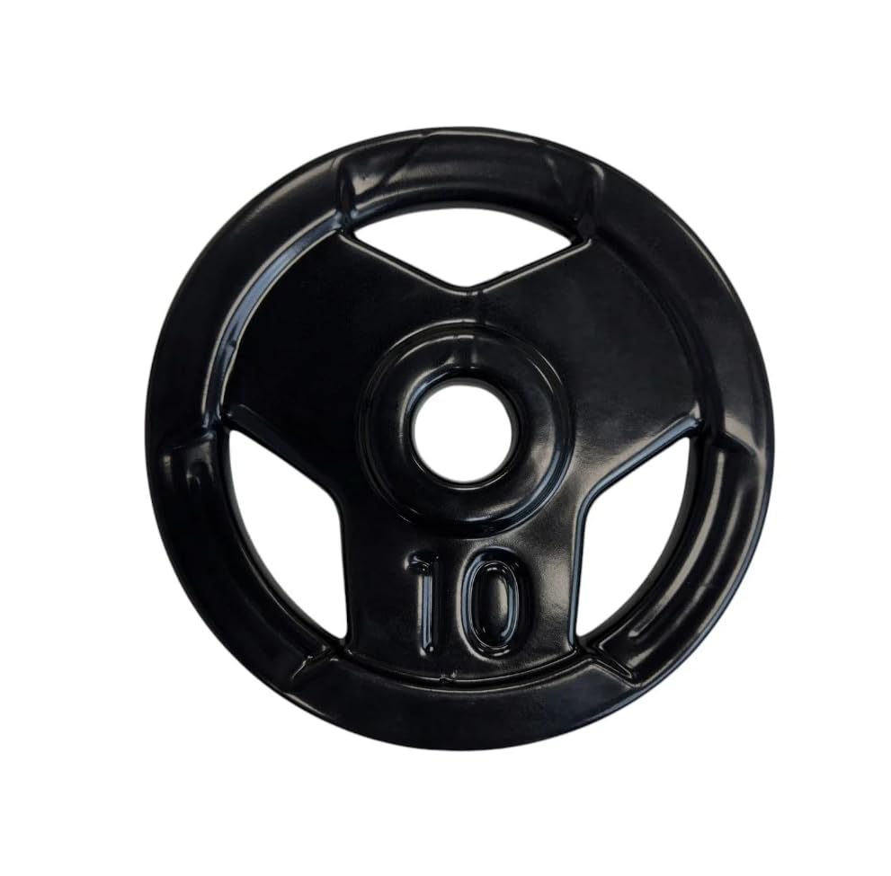 Anilha Olímpica Emborrachada Furo 54MM Preta Peso:15kg