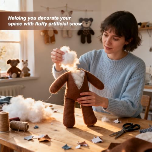 Image of Polyester Fiber Fill Stuffing, 3 LB Polyfill Stuffing for Stuffed Animals