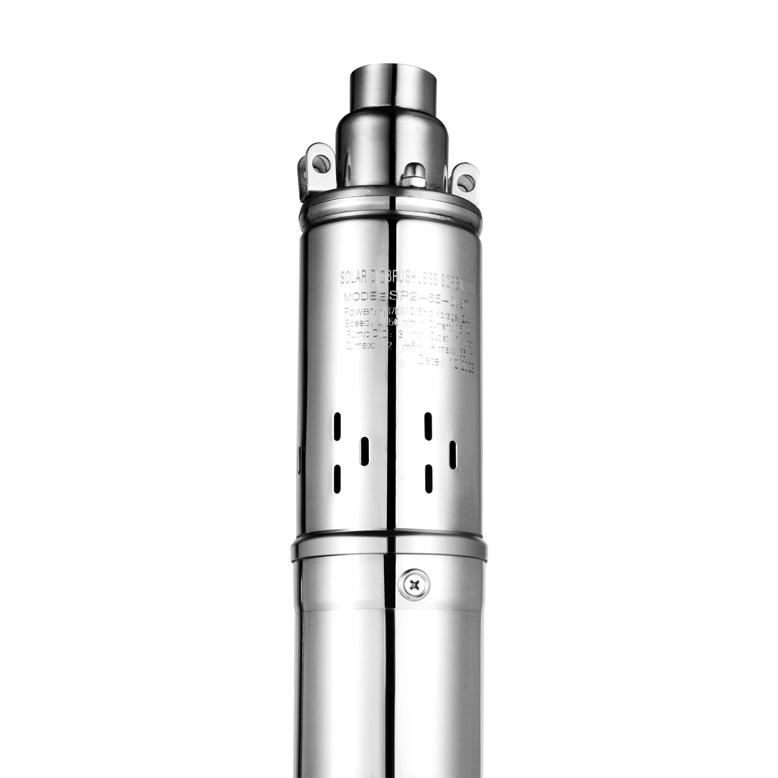 VonVVer Submersible Water Pump 24V 370W - Solar Submersible Well Pump 65m Max. Lift 1.8m³/h Submersible Deep Well Pump Well Pump for for Domestic Water Garden Irrigation Ponds River