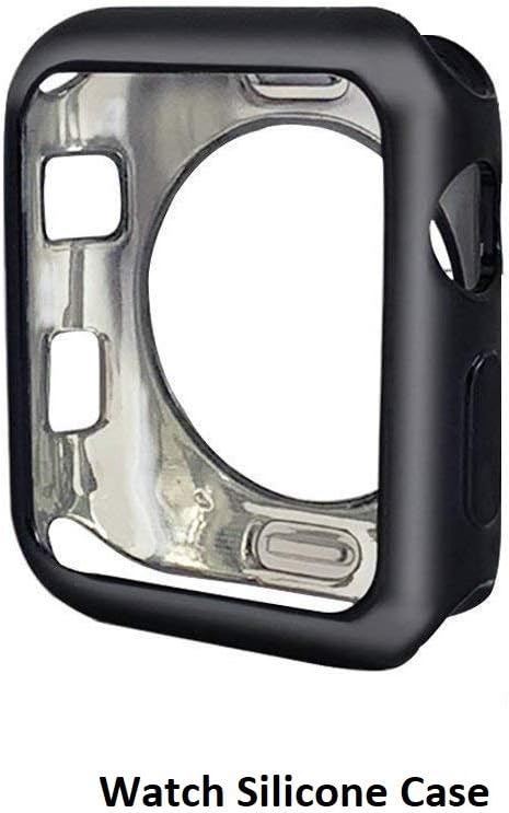 MOBiZAFS Soft Flexible TPU Anti-Scratch Lightweight Protective 40MM iWatch Case Compatible Apple Watch Series 4 Series 5 - Black