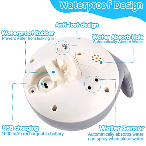 【2023 Upgrade】 Baby Bath Toys Gifts, Rechargeable Whale Baby Toys, Light Up Bath Toys For Toddlers, Sprinkler Bathtub Toys For Infants Kids, Spray Water Bath Toy, Pool Bathroom Tub Baby Toy #TOP1