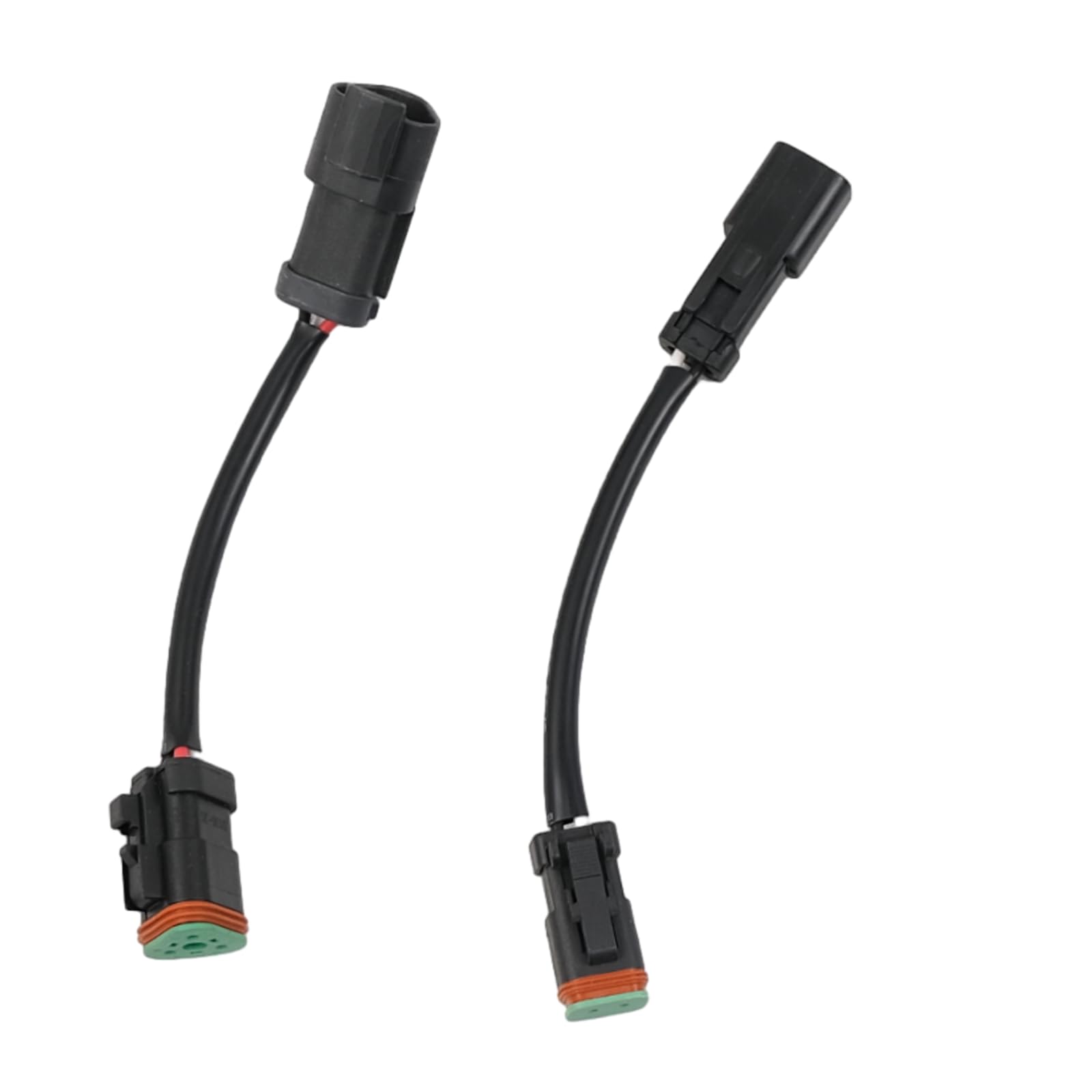 2 PCS Fuel Temp Sensor Harnesses ＆ Turbo Boost Power Harnesses for Caterpillar