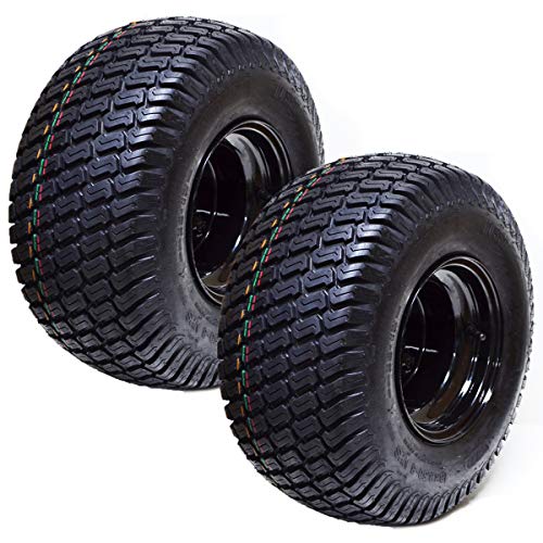 (2) 18×8.50×8 ATV Golf Go Cart Lawn Mower Tractor P322 Turf Tire Rim