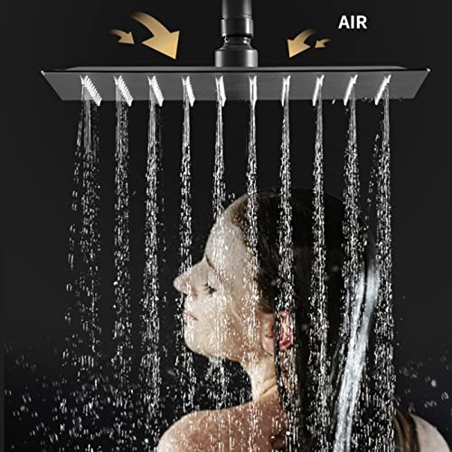 Système de Douche de Luxe : Ensemble Mural Carré Effet de Pluie Premium - 5