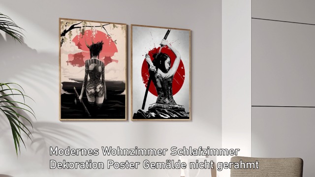 Japanese Samurai II van Durro Art als poster, canvas print en meer Japanese Samurai II van Durro Art als poster, canvas print en meer