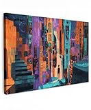 MuchoWow© Impression sur Toile Decoration Murale Peinture 120x80 cm Tableaux...