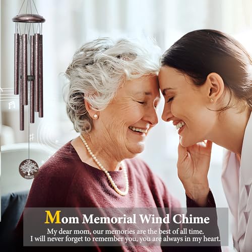 Image of Memorial Gifts for Loss of Mom, 25'' Memorial Wind Chimes for Loss of Mother, Sympathy Gifts for Lose of Mom Mother, Bereavement /Condolence /Remembrance Gifts