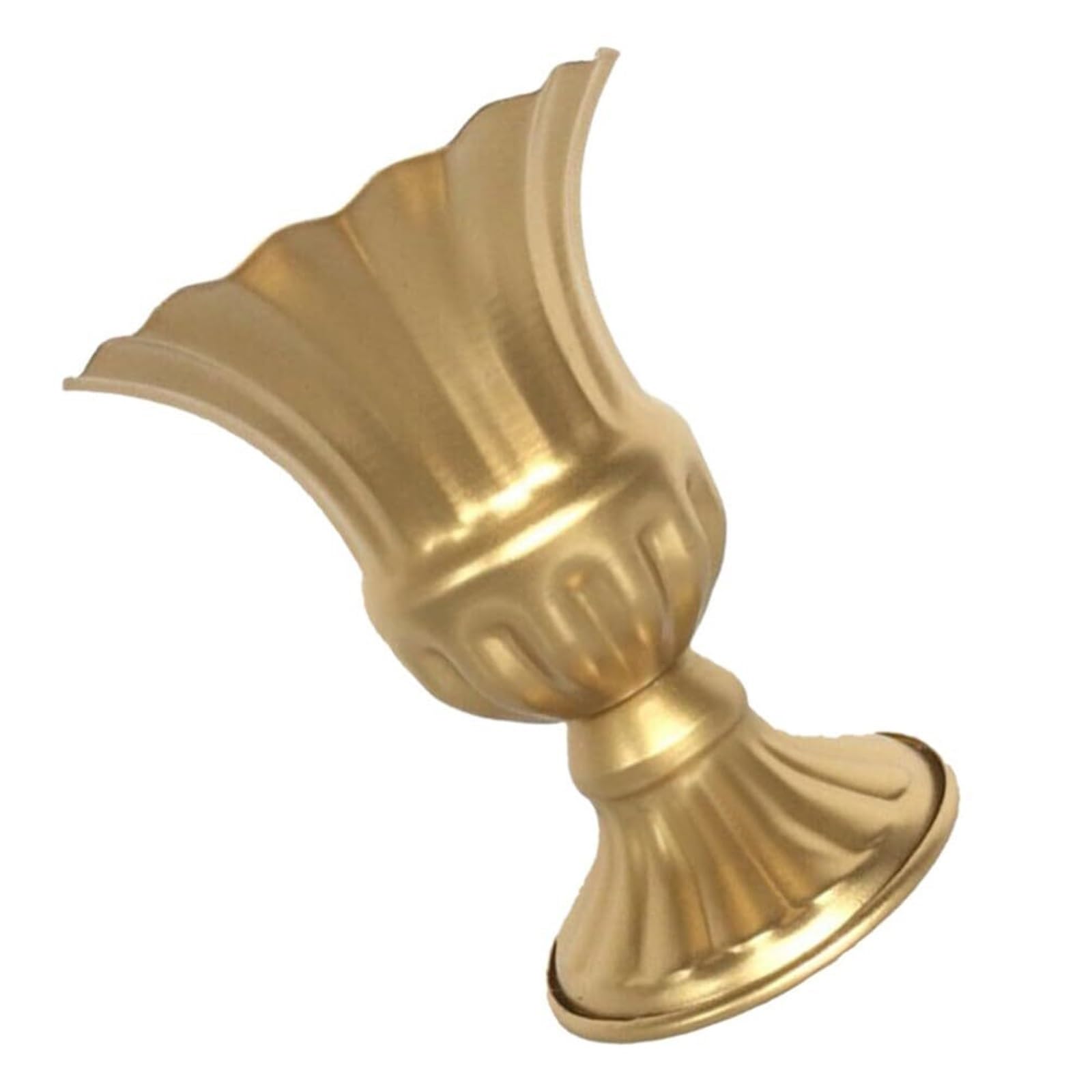 Decorazione per la stanza Vaso in metallo stile rustico Centrotavola for matrimonio a tromba Decorazione da tavolo Regali per interior designer(Picture 1)
