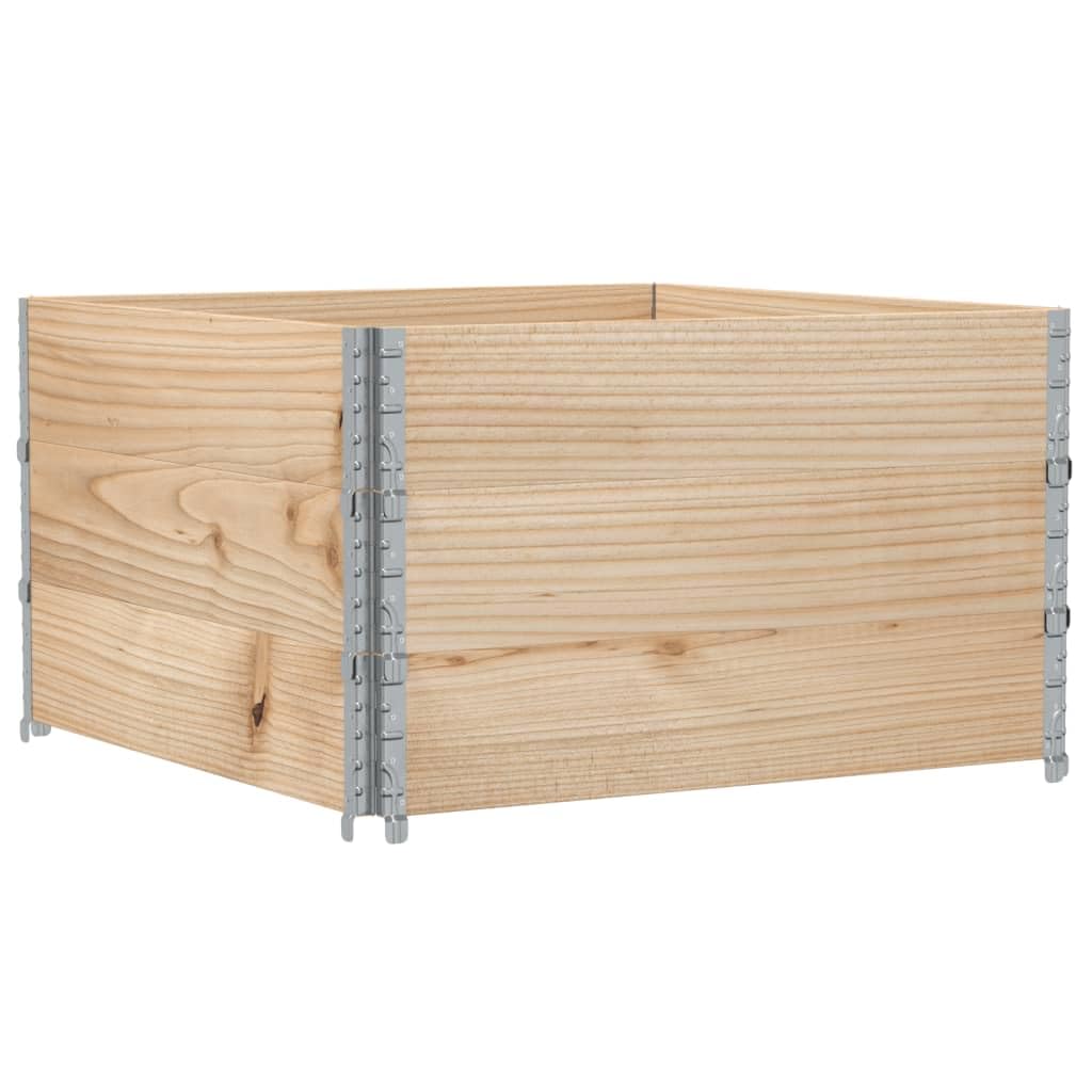 Paretali per Pallet 3 pz 100x100 cm in Legno Massello di Pino, Commercio e Industria,Movimentazione di Materiali,Pianali di carico e Pallet, 27.37kg-3295374