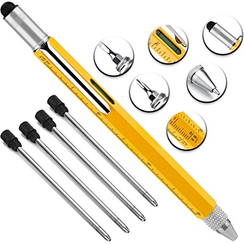 Ainkedin Stylo Multifonction Gadgets Cadeau Original pour Hommes ou Papa Insolite Idee Cadeau Personnalisé Outillage Stylo Rigolo Cadeau de Noel Outils Bricolage