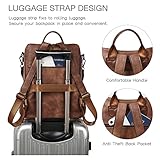 Shrrie Backpack Purse for Women Leather Backpack Fashion Designer Convertible Shoulder Bag - Image 3