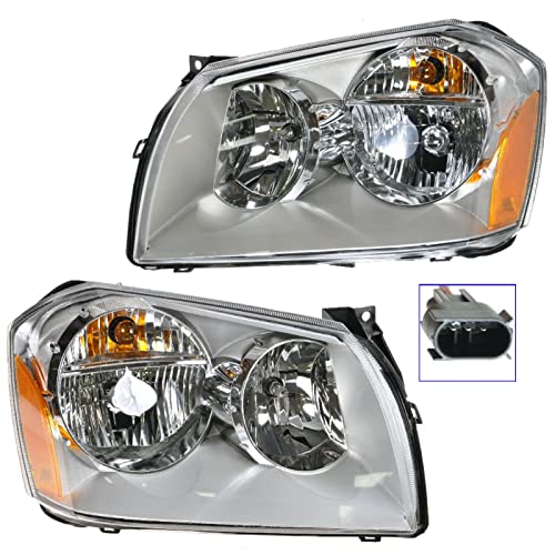 Image of TRQ Headlight Assembly Set CH2502165 CH2503165