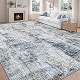 MXSANYOO 8×10 Abstract Washable Area Rug
