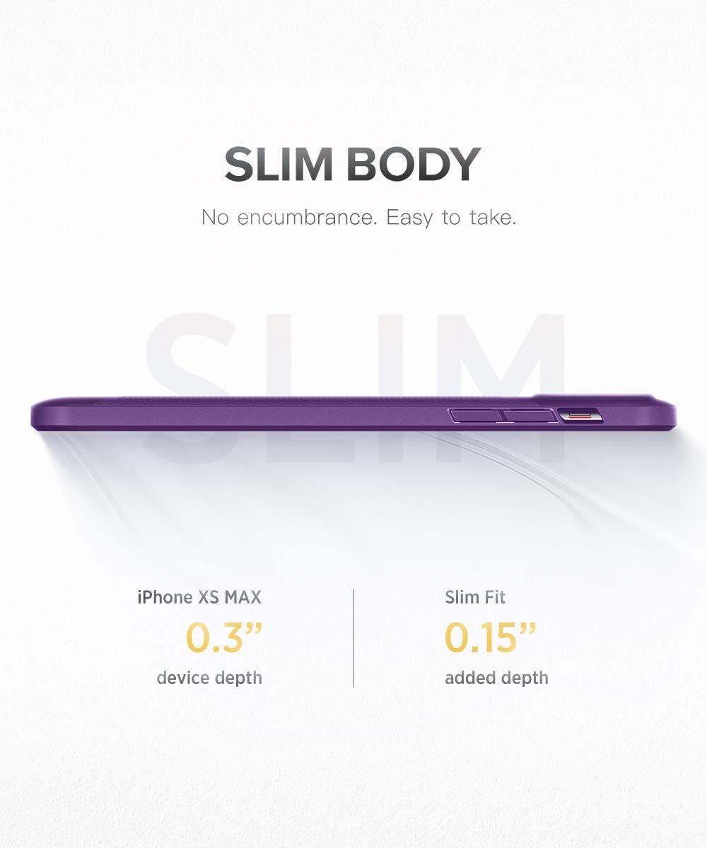MOBOSI Net Series iPhone Xs Max Case 6.5 inch (2018),Slim Lightweight Shockproof Drop Protection Hybrid Matte Soft Phone Cover for iPhone 10xs Max, Purple