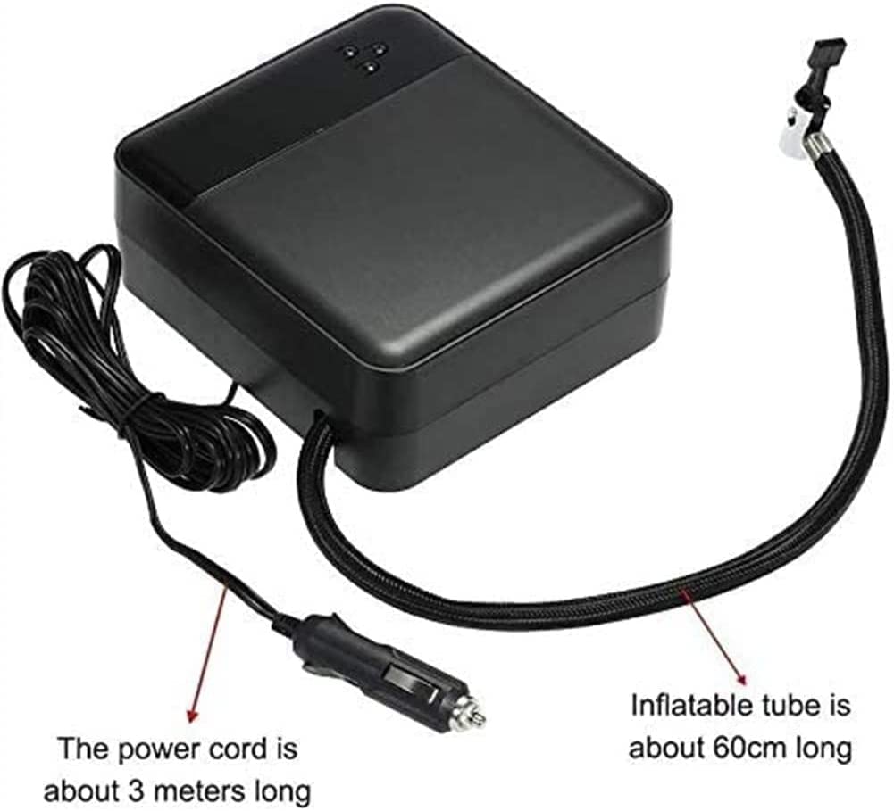 Compresor de Aire portátil para inflar neumáticos, Bomba de Aire de 12 V CC para neumáticos de automóvil con presión Digital, Bomba de neumáticos para automóviles, bicicl