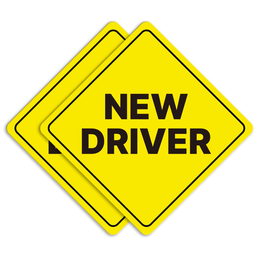 Letrero para auto New Driver Car Sign ideal para trayectos nocturnos