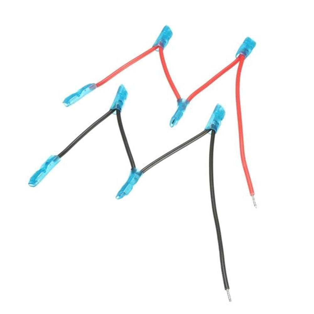 Ri Sheng Jian Zhu 4/5 Jumper Lead Wire 14 AWG Female Spade Terminals Cable Wiring Kit Circular Connector (Color : 4)