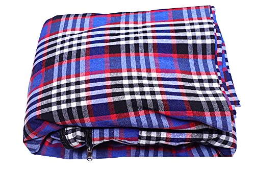 Image of UNQ Cotton Zipper 300 TC Queen Size Bed 66x84x5 Inches Mattress Cover (Multicolor)