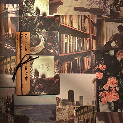 コラージュ素材 Rickton 60枚 レトロ デザインペーパー ジャンクジャーナル 紙素材 古書 ハトロン紙 コラージュペーパー 手帳素材パック クラシック 懐古 ヴィンテージ パラフィン紙 60枚セット (Film camera)