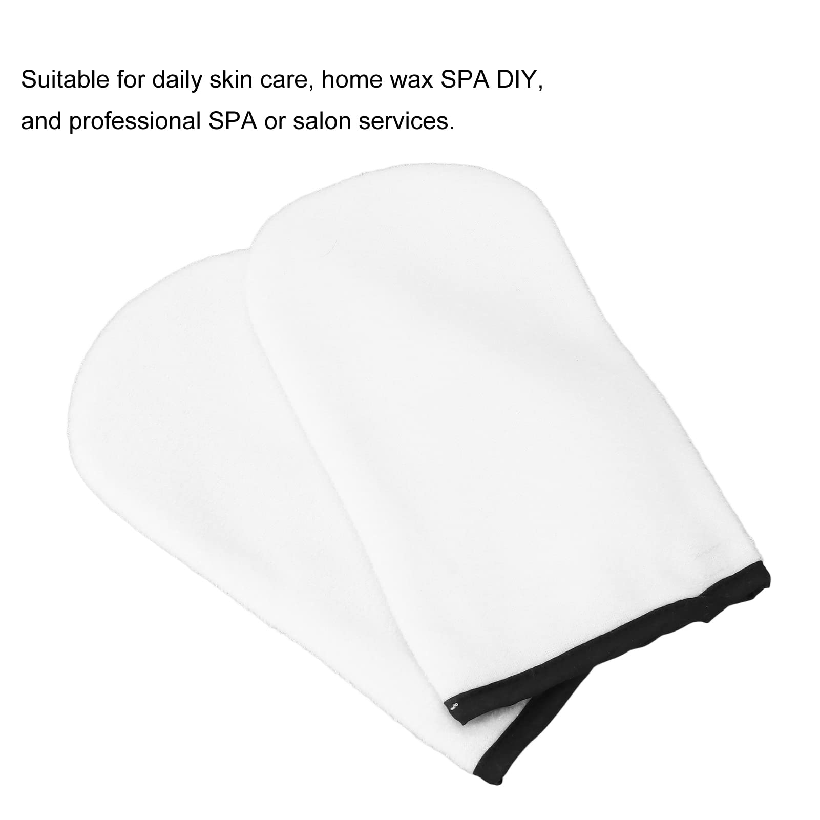 Guanti Per Terapia di Paraffina, Guanti di Cera di Paraffina 2 Pezzi in Puro Cotone Che Promuovono L'assorbimento Guanti Spa Per Terapia Manuale con Cera Calda Bianchi