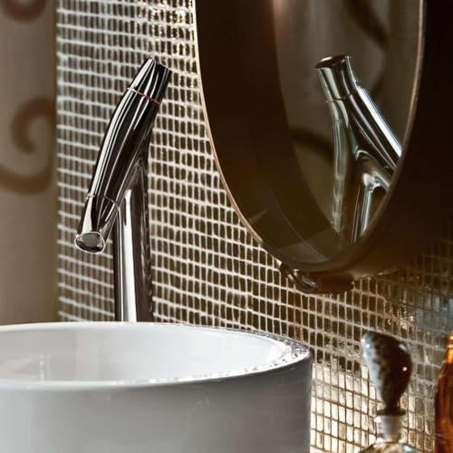 Hansgrohe 12013000 2 Handle Washbasin Fitting Axor Starck Organic 435 Without Pushrod for Washbasin, Chrome - Image 2