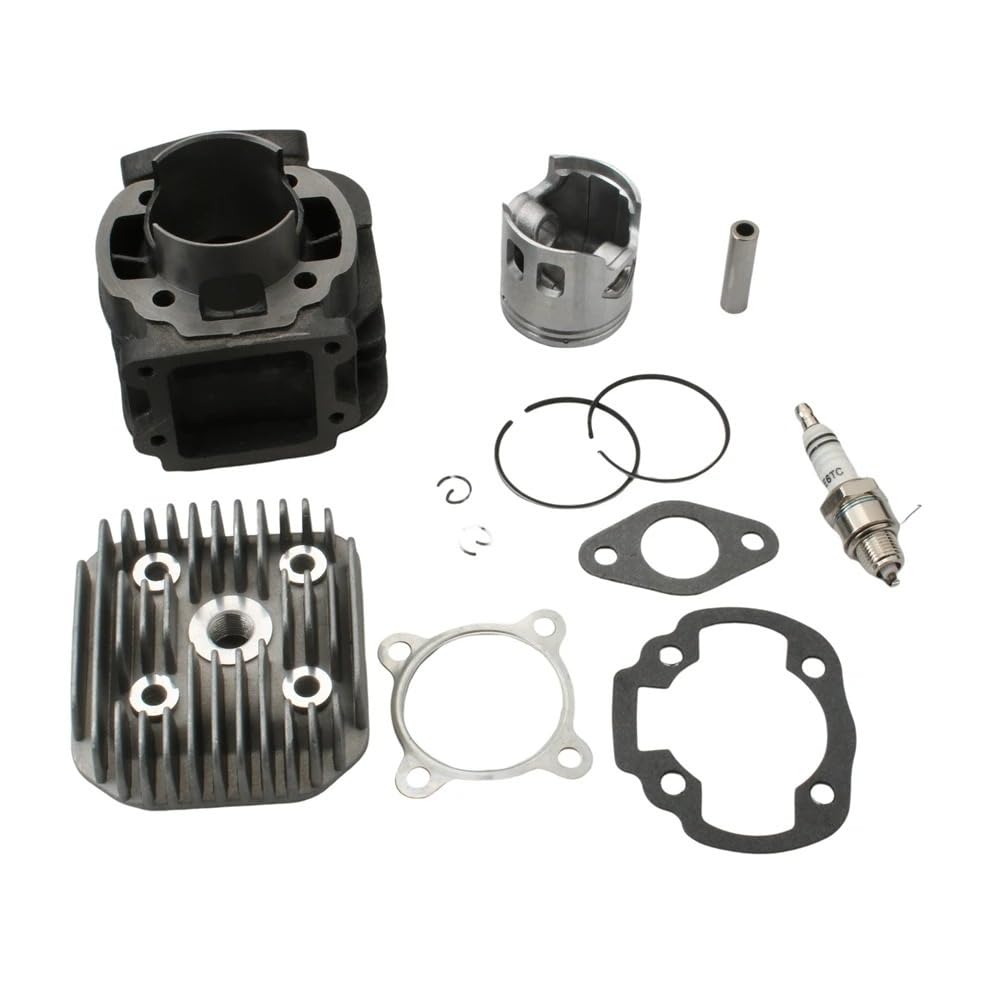 Pistone Motosega Per Rocket Per Spirit Per Pista Per Stunt 50cc 47mm / 10mm 2T Scooter 70cc Big Bore Kit Cilindro E Albero Motore Da Corsa Cilindro
