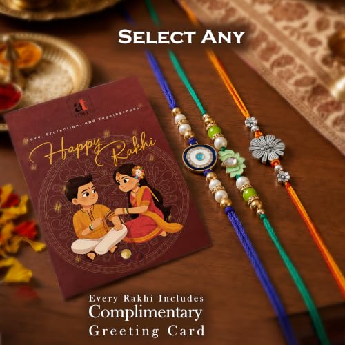 Image of Art Street Personalized Metal Photo Fridge Magnets With Optional Rakhi | Customized Strong Magnetic Fridge Magnet Pictures For Raksha Bandhan Brother Sister HD Print Waterproof (Set of 4, 2x2 Inch)