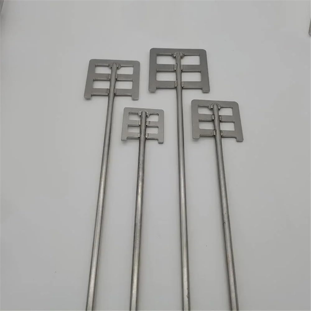 Strumenti da laboratorio e attrezzature 1 lama di agitazione in acciaio inossidabile 304 con larghezza foglia 60 mm o 80 mm paletta di agitazione quadrata con asta(120x8x500mm)