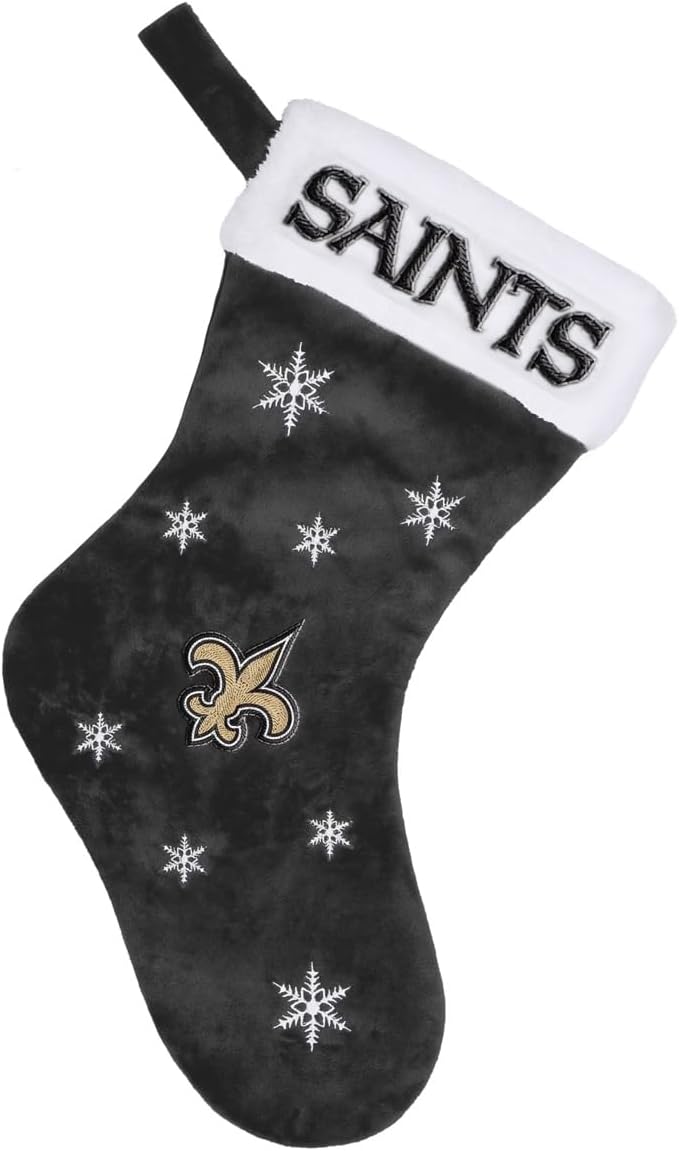FOCO New Orleans Saints NFL Embroidered Holiday Stocking