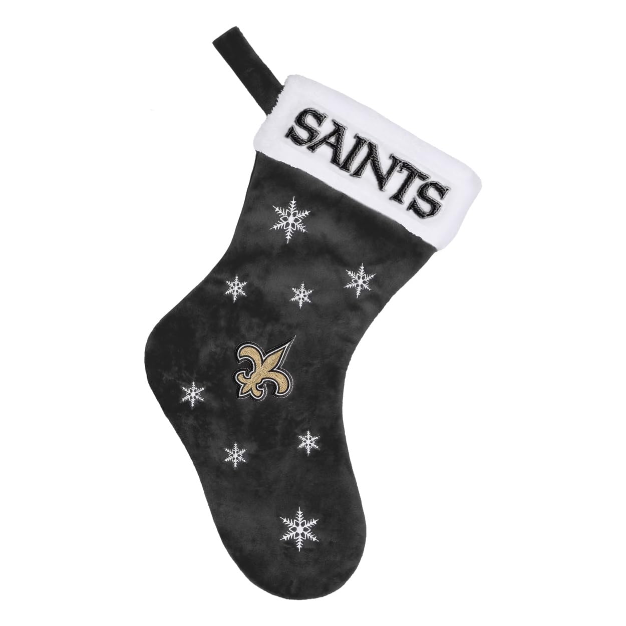 Chaussette New Orleans Saints NFL le cadeau de Noël brodé idéal pour fan