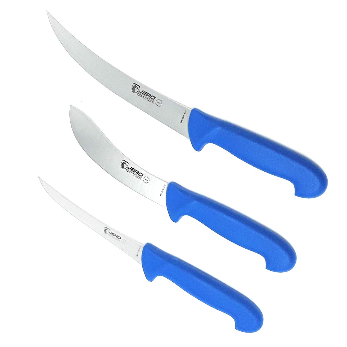 Jero 3 Piece Pro Butcher Meat Processing Set Breaking Knife, Skinning