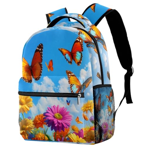 Sac à dos de voyage grand compartiment école fille garçon avec porte-gourde
