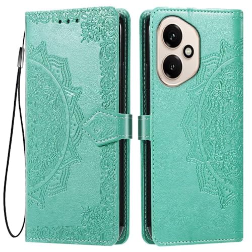 Pelle di alta qualità: la custodia per telefono in pelle stampata mandala HONOR 400 5G è realizzata in pelle PU di alta qualità, liscia al tatto e dotata di una forte traspirabilità, che può proteggere il telefono e allo stesso tempo facilitarne l'uso.