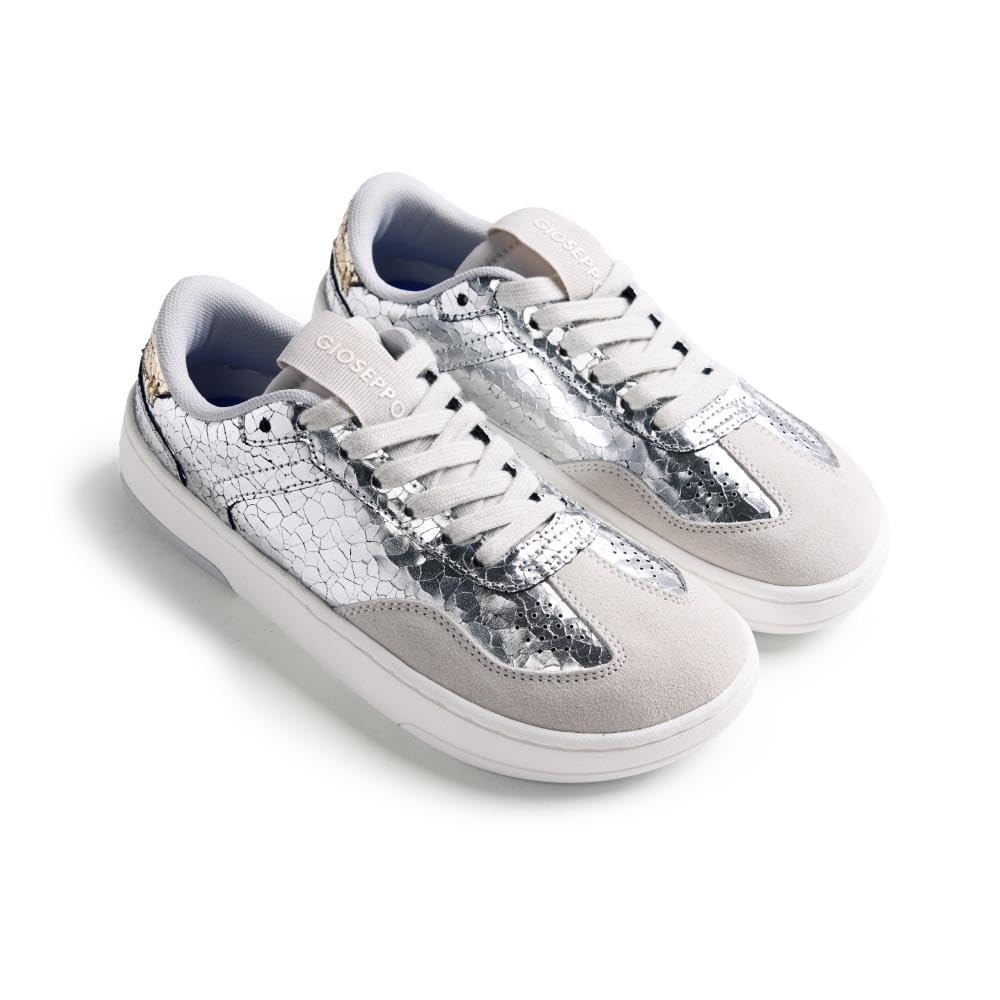 GIOSEPPO Women's Glyndon Sneaker, Silver, 6.5 UK