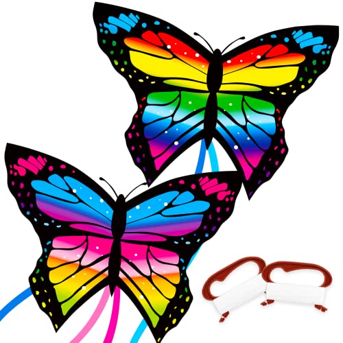 Toy Life 2 Pack Butterfly Kites For Kids Age 4-8 Boys, Beach Kites For Kids A...