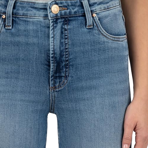 KUT from the Kloth Women's Ryan High-Rise Fab Ab Super Wide Leg Raw Hem4