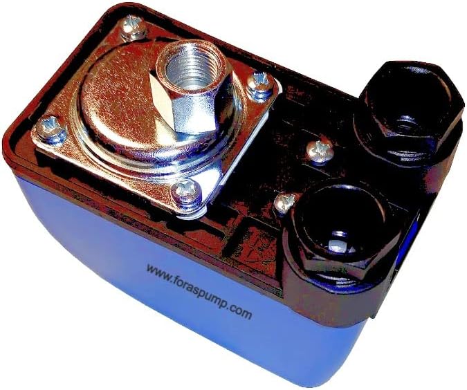 Bottom view of FORAS PP-12 Pressure Switch showing hydraulic connections