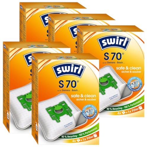 5 x Swirl S 70 MP Plus AirSpace StaubsaugerbeutelStaubbeutel Microvlies