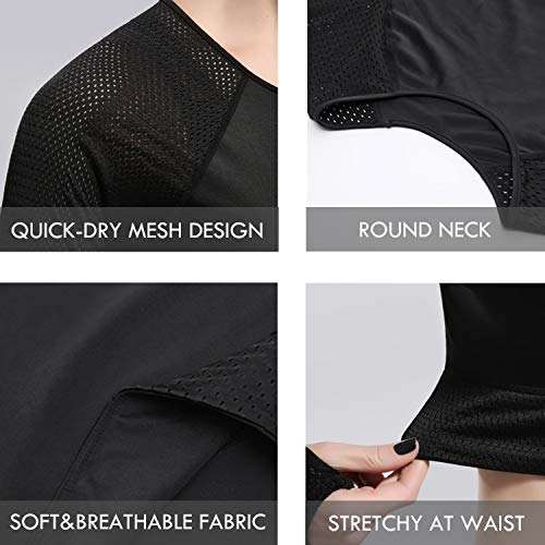 Riojoy – Camisetas femininas de manga comprida sem costura para ioga, top curto, orifício para poleg