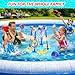 Doviden Pool Basketball Hoop Floating with Anti-Tip & Anti-Drift Design, Basketball & Ring Toss Pool Toys for Kids Ages 4-8, 8-12, Summer Outdoor Water Toys Pool Games for Adults and Family