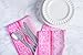 DII Cotton French Jacquard Dish Towels, Set of 3, Decorative Tea Towels for Everyday Kitchen Cooking and Baking-French Macaroons