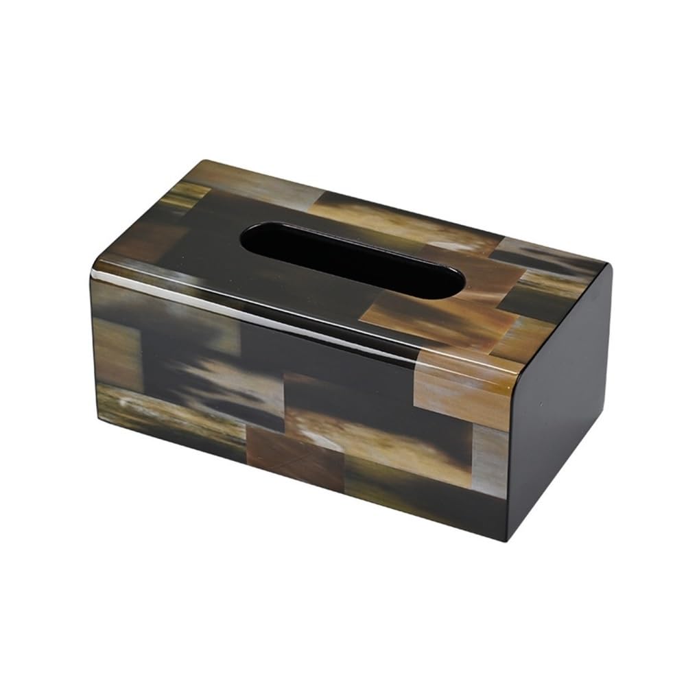 Tissue Box Holder Vintage Wood Rectangular Tissue Box Cover Kitchen Bedroom Desktop Napkin