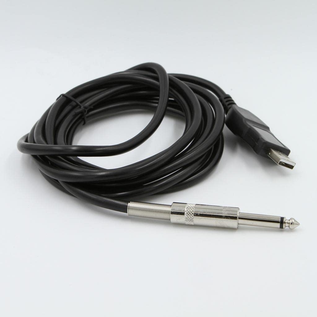 5 zestaw 300 cm gitara basowa 1/4 6,3 mm jack na złącze USB adapter kabla instrumentu