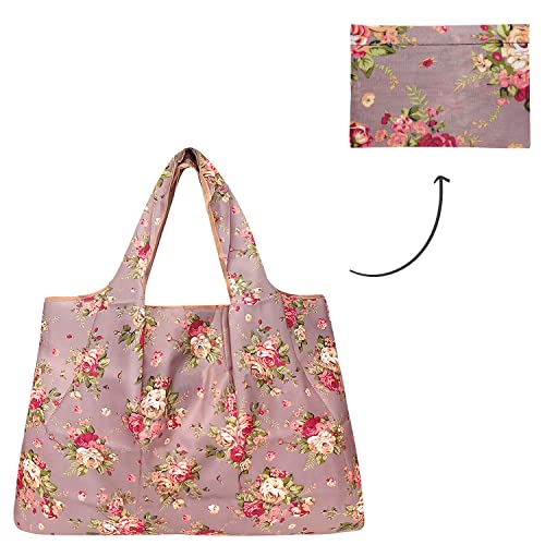Image of allydrew Large Foldable Tote Nylon Reusable Grocery Bag