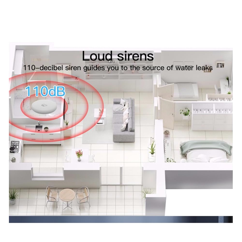 Sensore di Immersione in Acqua IP67 Tuya Zigbee Rilevatore di Perdite d'Acqua di Inondazione Sensore di Ammollo di Sicurezza di Allarme Intelligente per Casa Intelligente